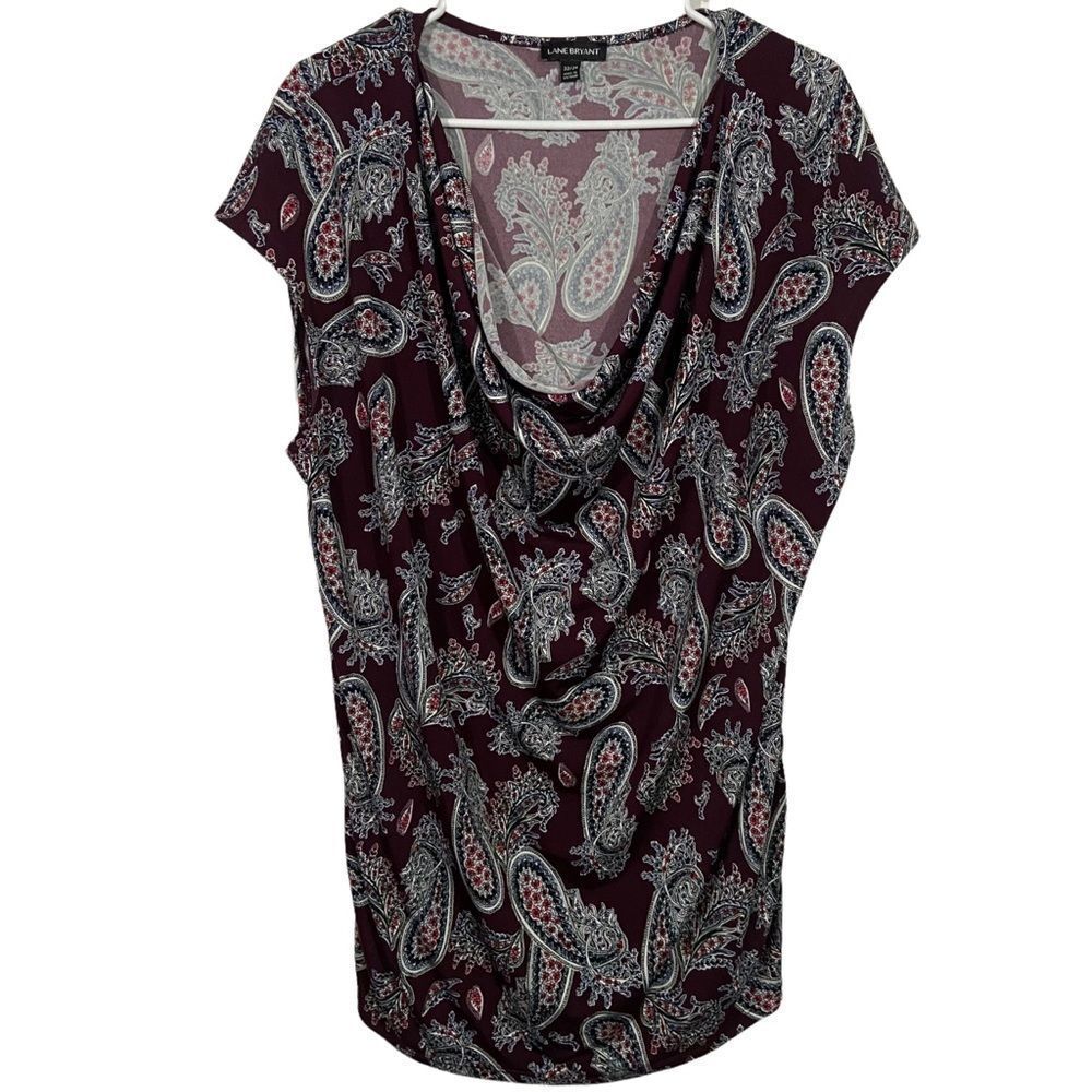 Lane Bryant Plus Size Patterned Scoop Neck T-Shirt